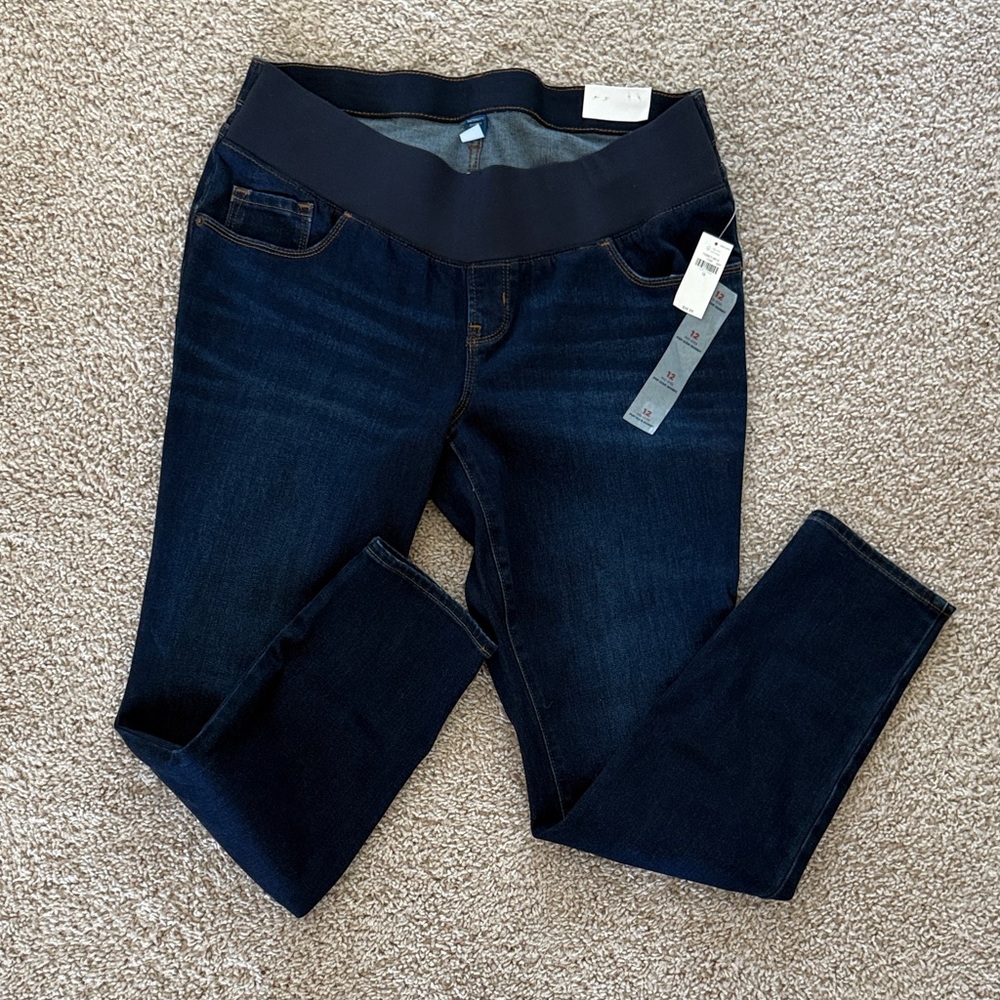 Old Navy Maternity Women's Dark Blue Skinny Jeans
